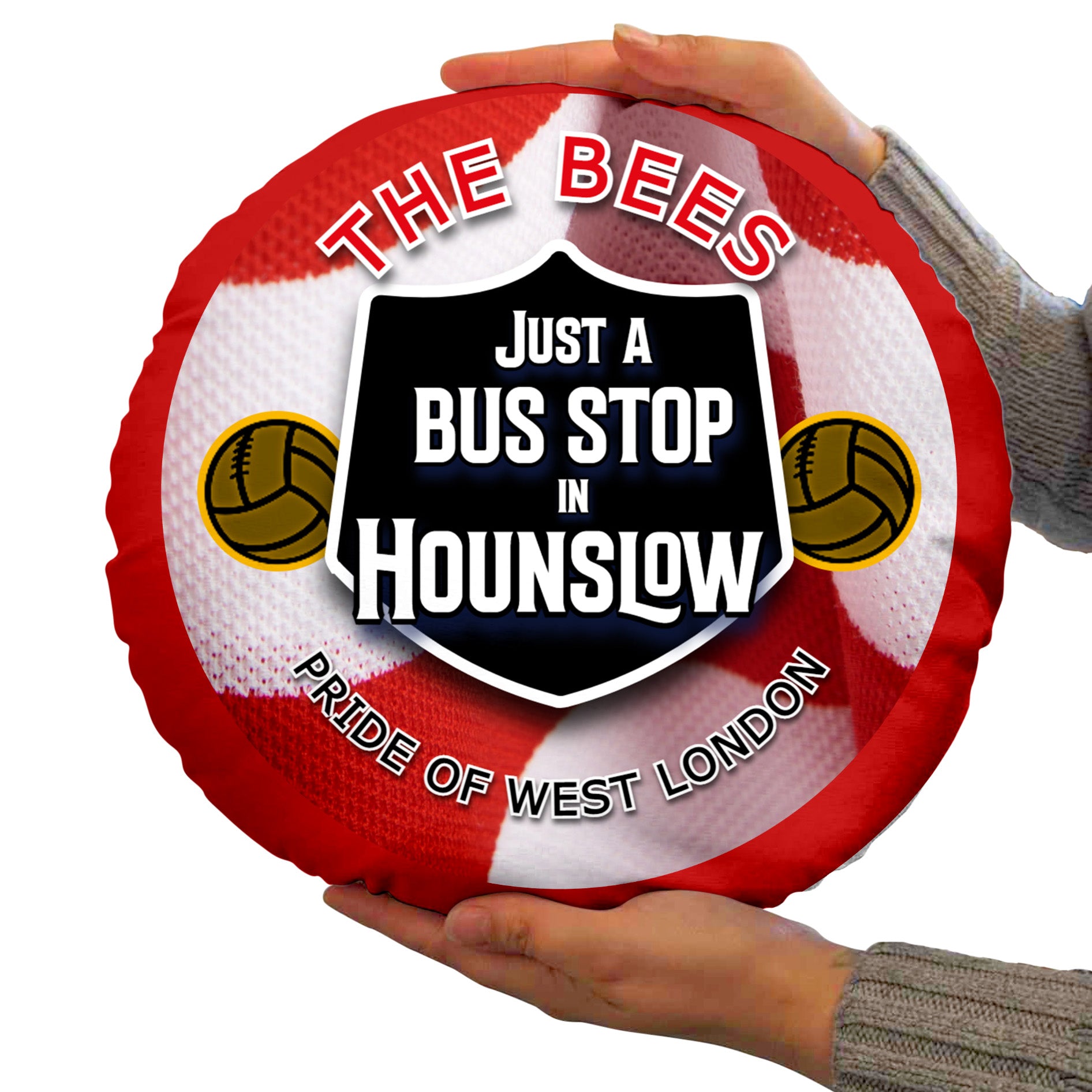 Brentford  Bus Stop - Football Legends - Circle Cushion 14"