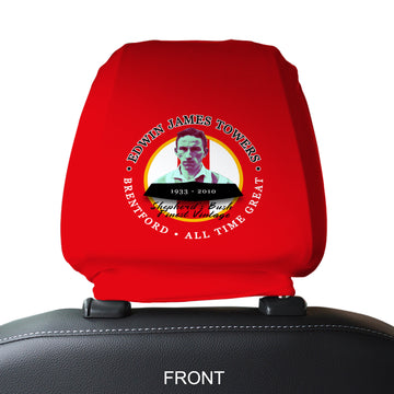 Brentford  Jim Towers - Football Legends - Headrest Cover