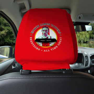 Brentford  Jim Towers - Football Legends - Headrest Cover