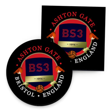 Bristol Aston Gate - Football Coaster - Square Or Circle