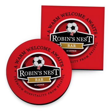 Bristol Robins Nest - Football Coaster - Square Or Circle