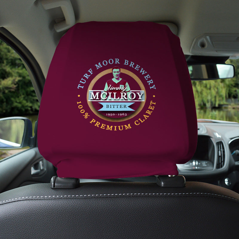 Burnley Jimmy McIlroy - Football Legends - Headrest Cover