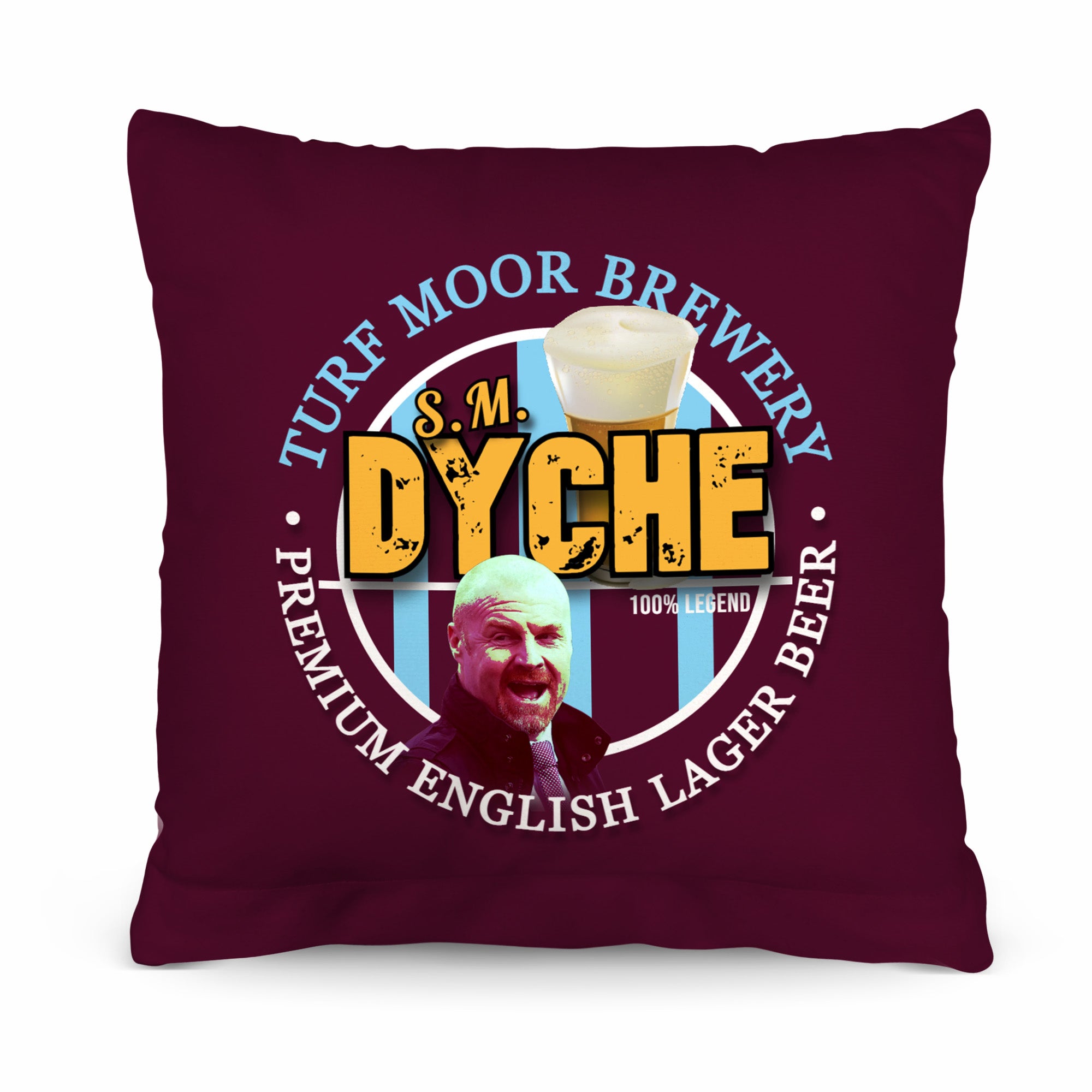 Burnley Sean Dyche - Football Legends - Cushion 10"