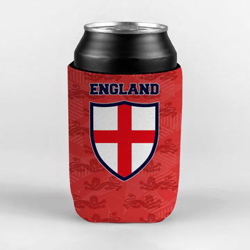 England Red Lion Pattern - Drink Can Cooler