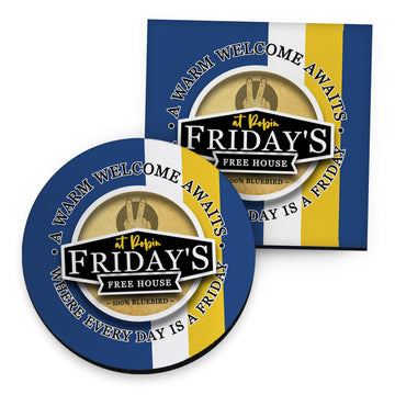 Cardiff Friday - Football Coaster - Square Or Circle