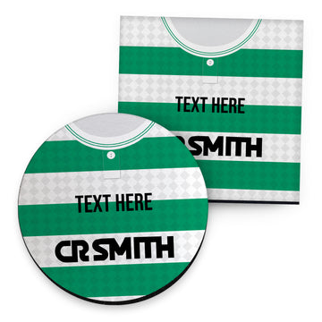 The Celts 1988 Home Shirt - Personalised Drink Coaster - Square Or Circle