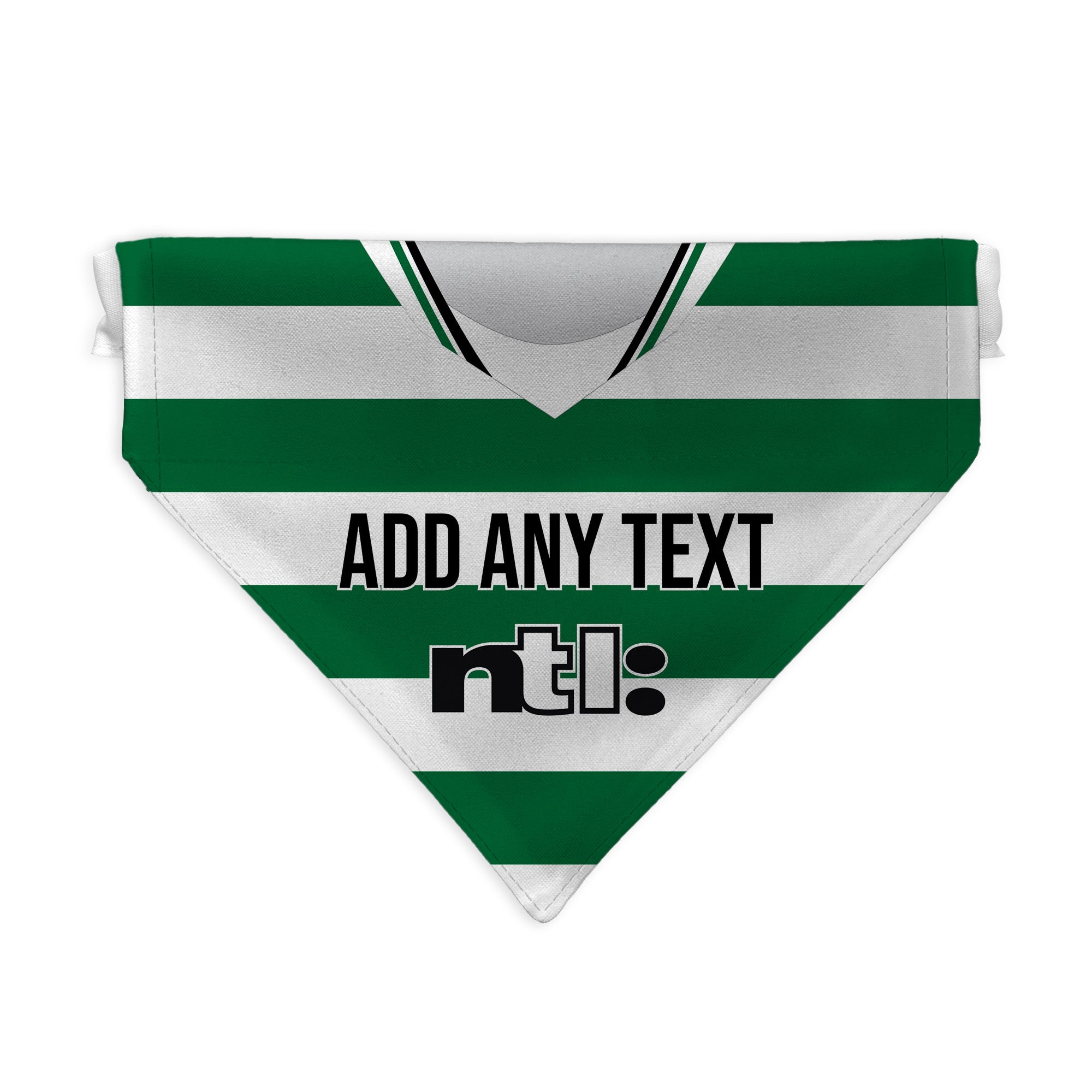 Celtic 2001 Home Shirt - Personalised Pet Bandana - 4 Sizes