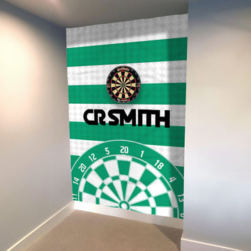 Celtic Retro - 1988 Home - Personalised Darts Wall Banner - Two Sizes