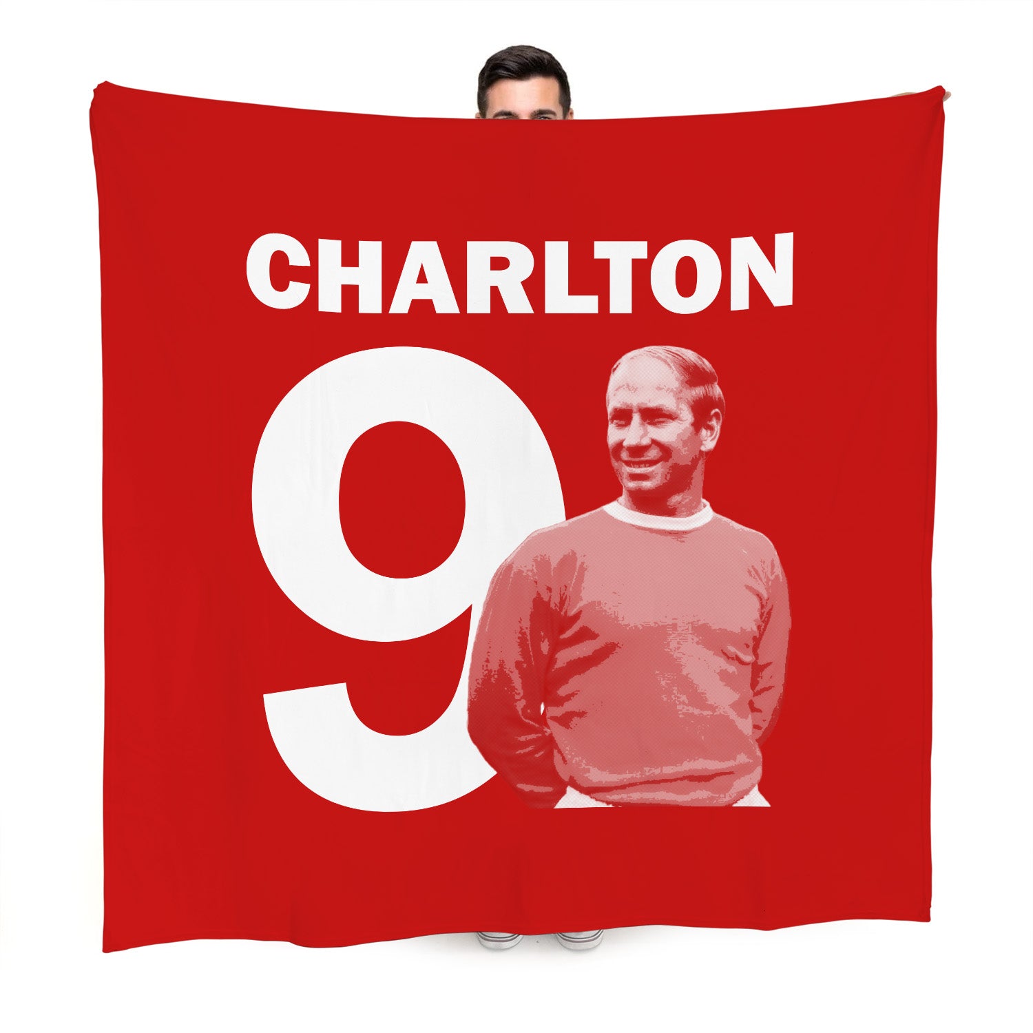 Manchester Red - Charlton 9 - Fleece 150cm X 150cm