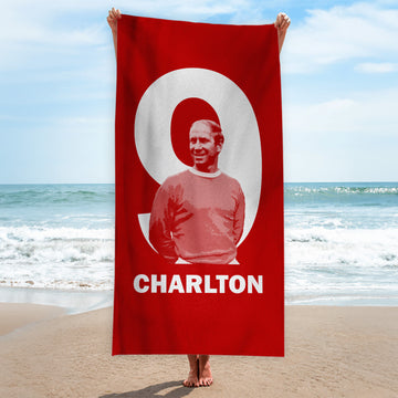 Manchester Red - Charlton 9 - Beach Towel - 150cm x 75cm