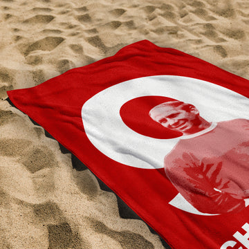 Manchester Red - Charlton 9 - Beach Towel - 150cm x 75cm