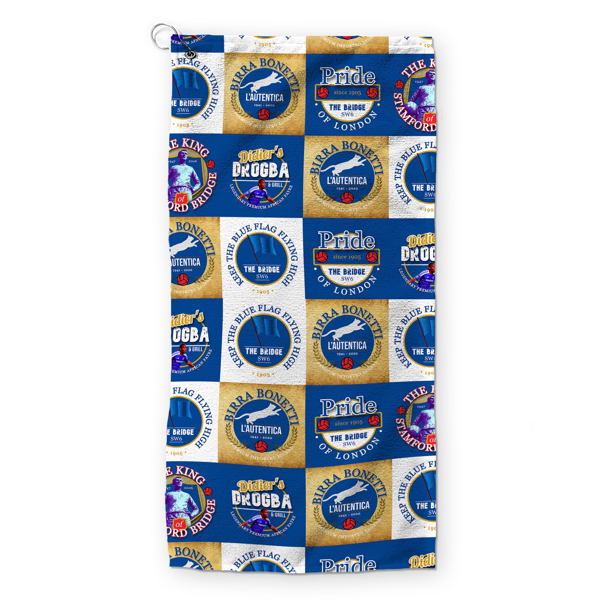 The London Blues - Football Legends - Retro Lightweight, Microfibre Golf Towel