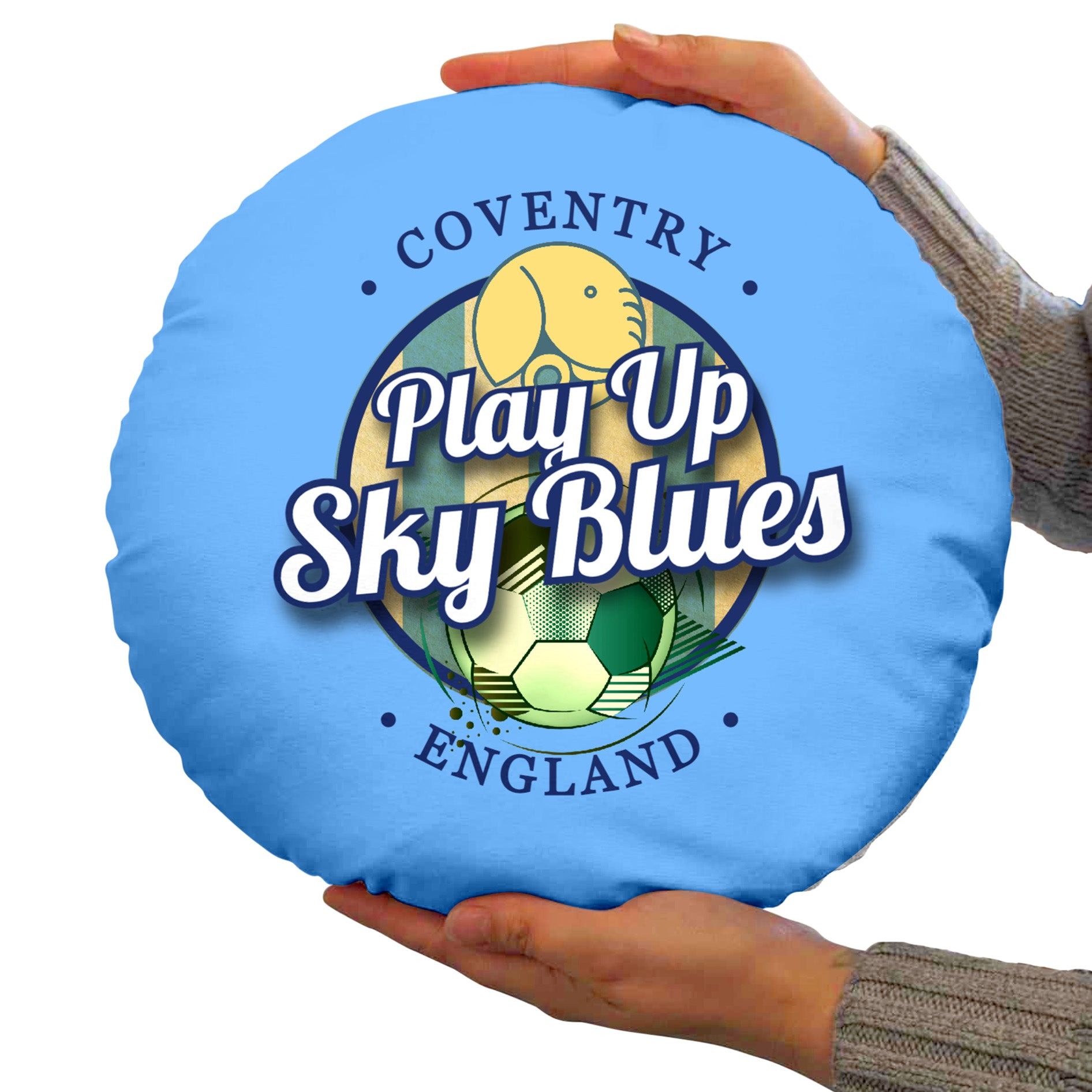 Coventry Play Up - Football Legends - Circle Cushion 14"