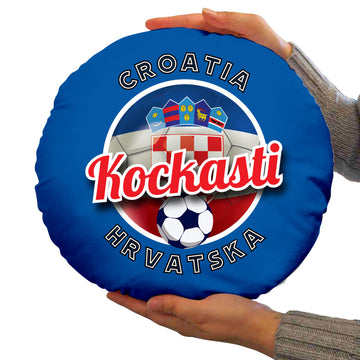 Croatia Kockasti  - Legend Collection - Circle Cushion 14