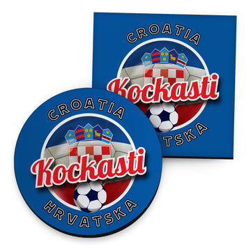 Croatia Kockasti - Coaster - Circle or Square