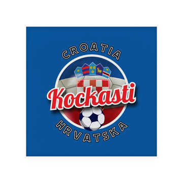 Croatia Kockasti - Coaster - Circle or Square