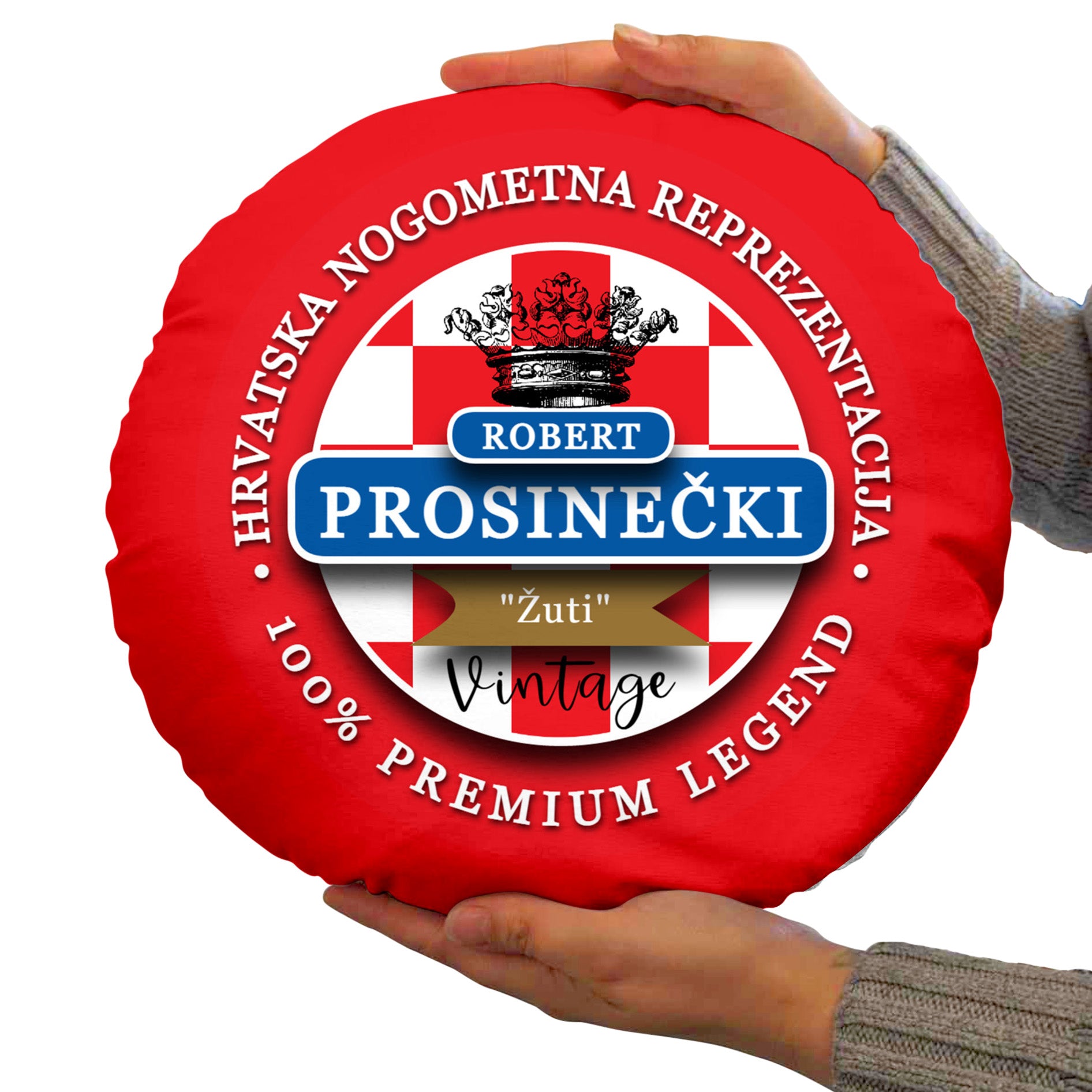 Croatia Prosinecki  - Legend Collection - Circle Cushion 14"