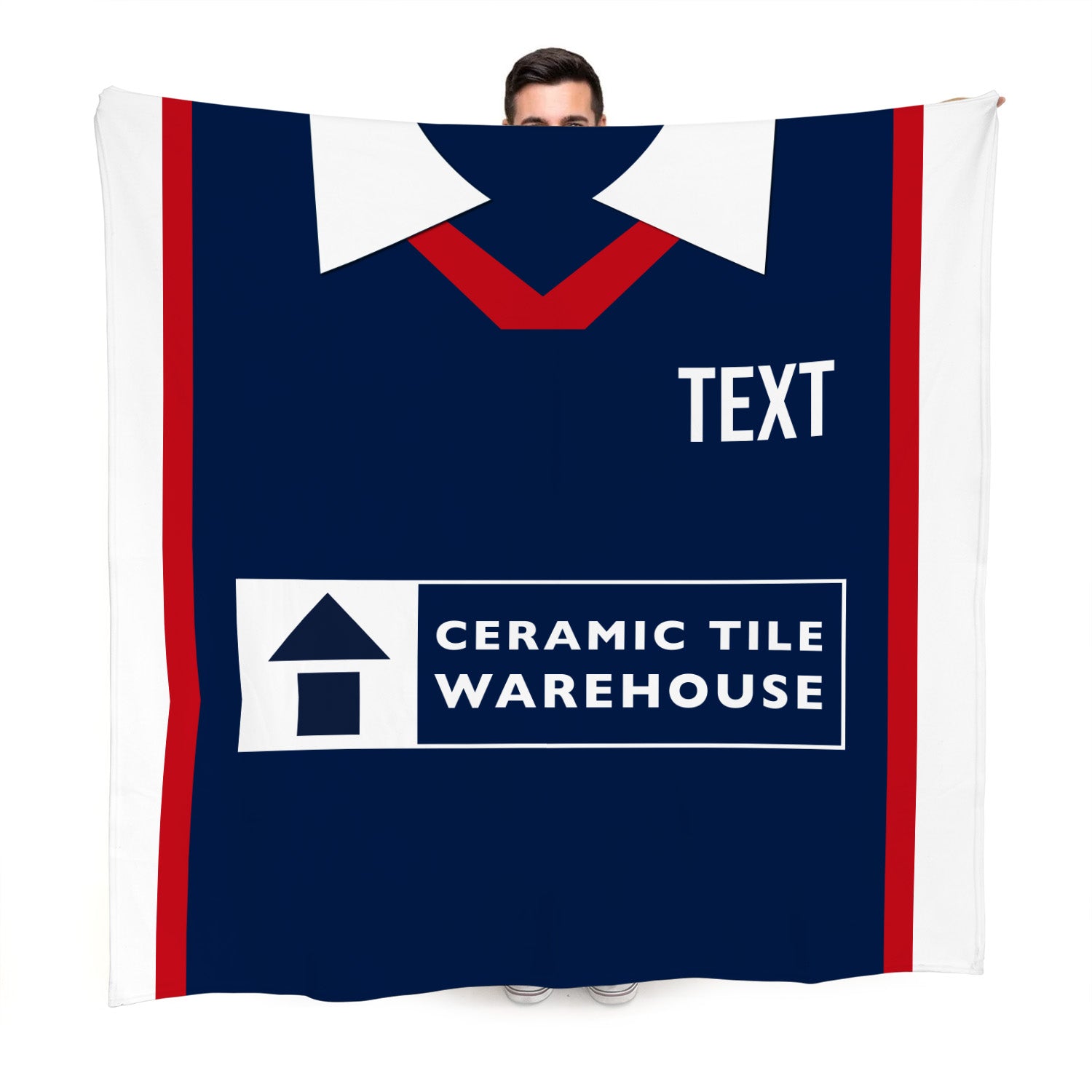 Dundee 1999 Home Shirt - Personalised Retro Fleece Blanket 150cm X 150cm