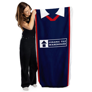 Dundee 1999 Home Shirt - Personalised Lightweight, Microfibre Retro Beach Towel - 150cm x 75cm