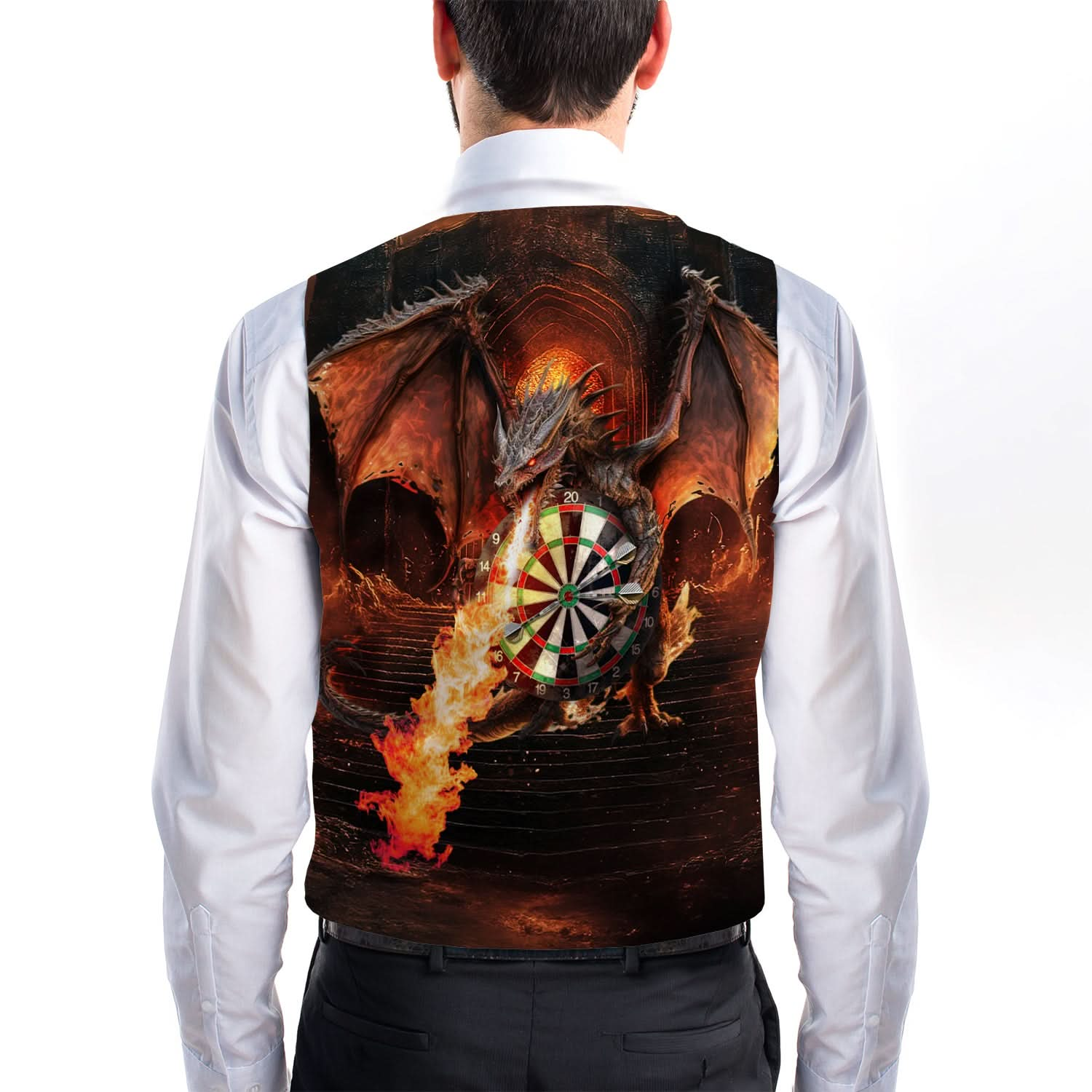 Darts Dragon - Novelty Costume Fancy Dress Waistcoat ( 4 sizes available )