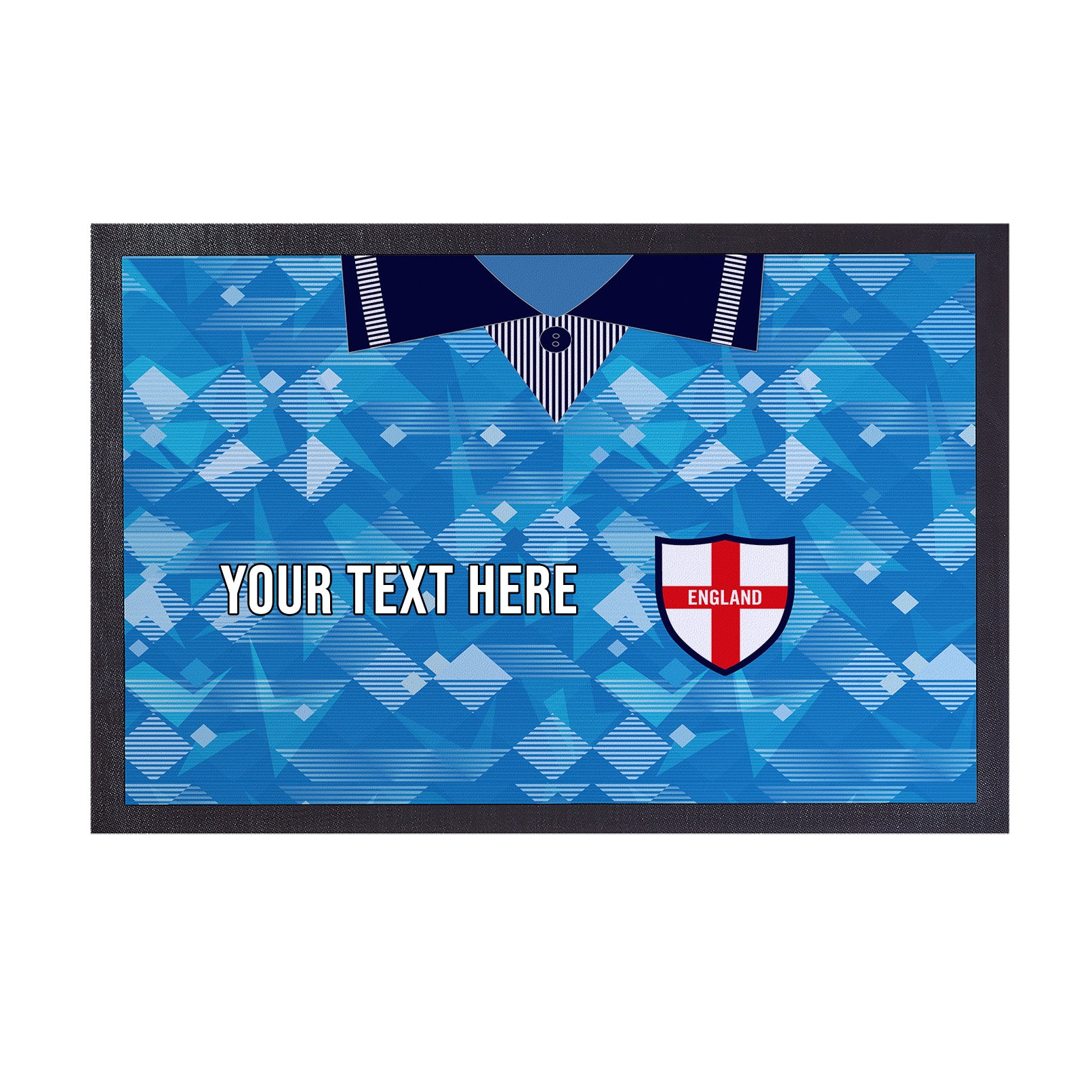 England 1990 3rd Shirt - Personalised Retro Door Mat - 60cm x 40cm