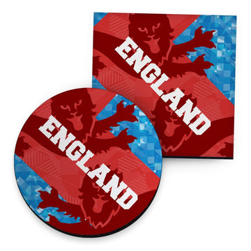 England Patchwork - Drinks Coaster - Square Or Circle