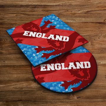 England Patchwork - Drinks Coaster - Square Or Circle