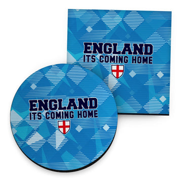 England 1990 3rd Shirt - Drinks Coaster - Square Or Circle