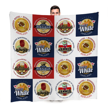 England Rugby League - Legend Collection - Fleece Blanket 150cm X 150cm