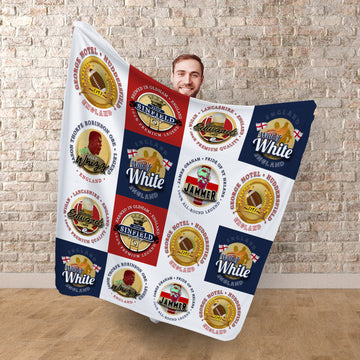 England Rugby League - Legend Collection - Fleece Blanket 150cm X 150cm