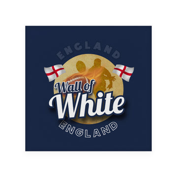 England Rugby League Wall of White - Coaster - Circle or Square