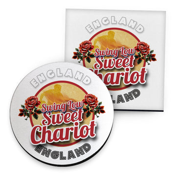 England Rugby Union Chariot - Coaster - Circle or Square