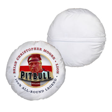 England Rugby Union Pitbull  - Legend Collection - Circle Cushion 14