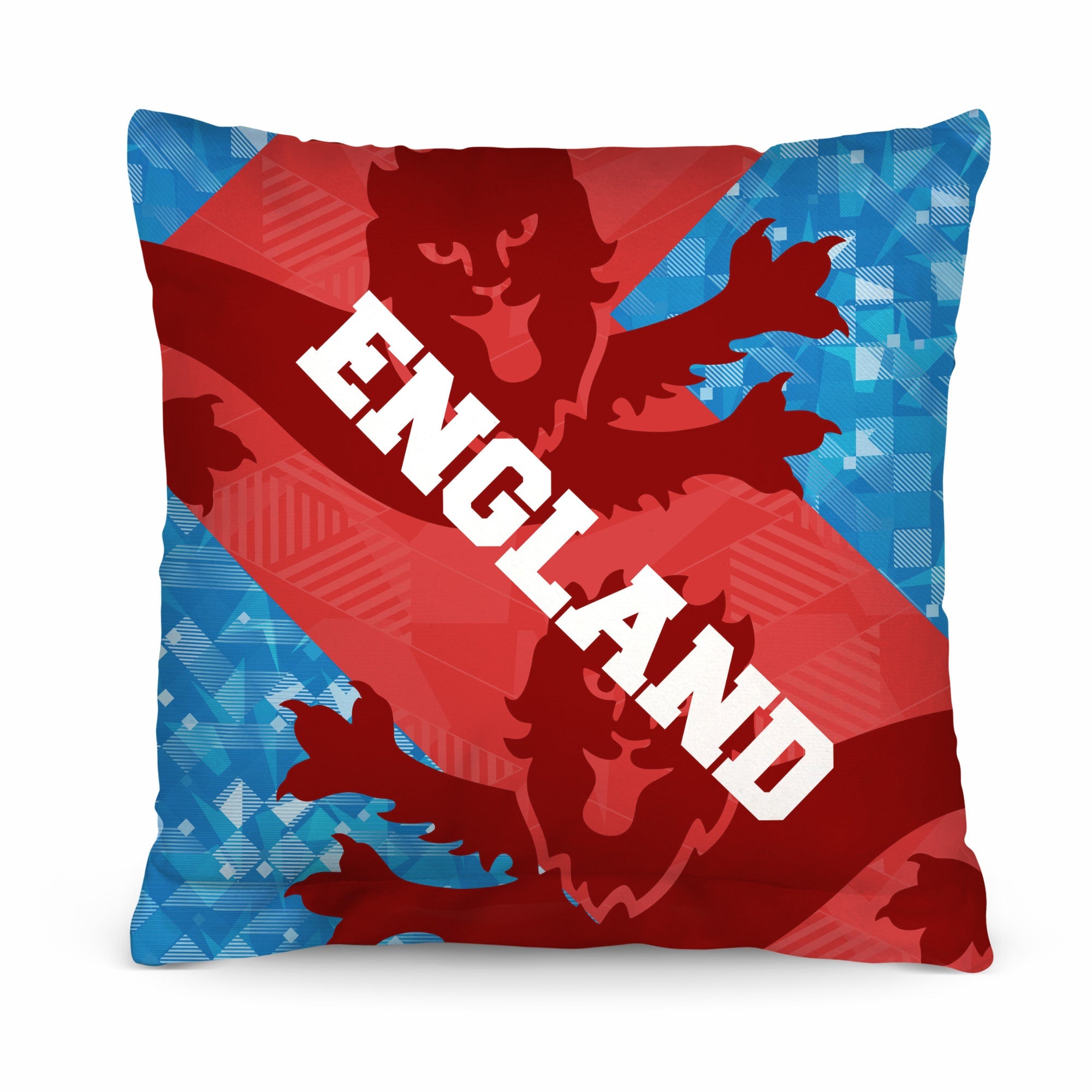 England - Retro Patchwork Cushion - Two Sizes