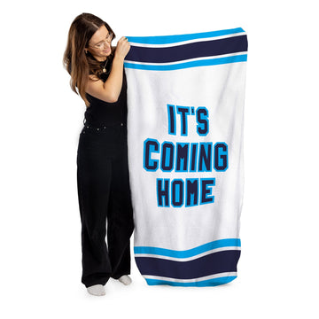 England It's Coming Home - Euro's - Retro Beach Towel - 150cm x 75cm