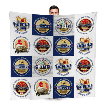 England Cricket - Legend Collection - Fleece Blanket 150cm X 150cm