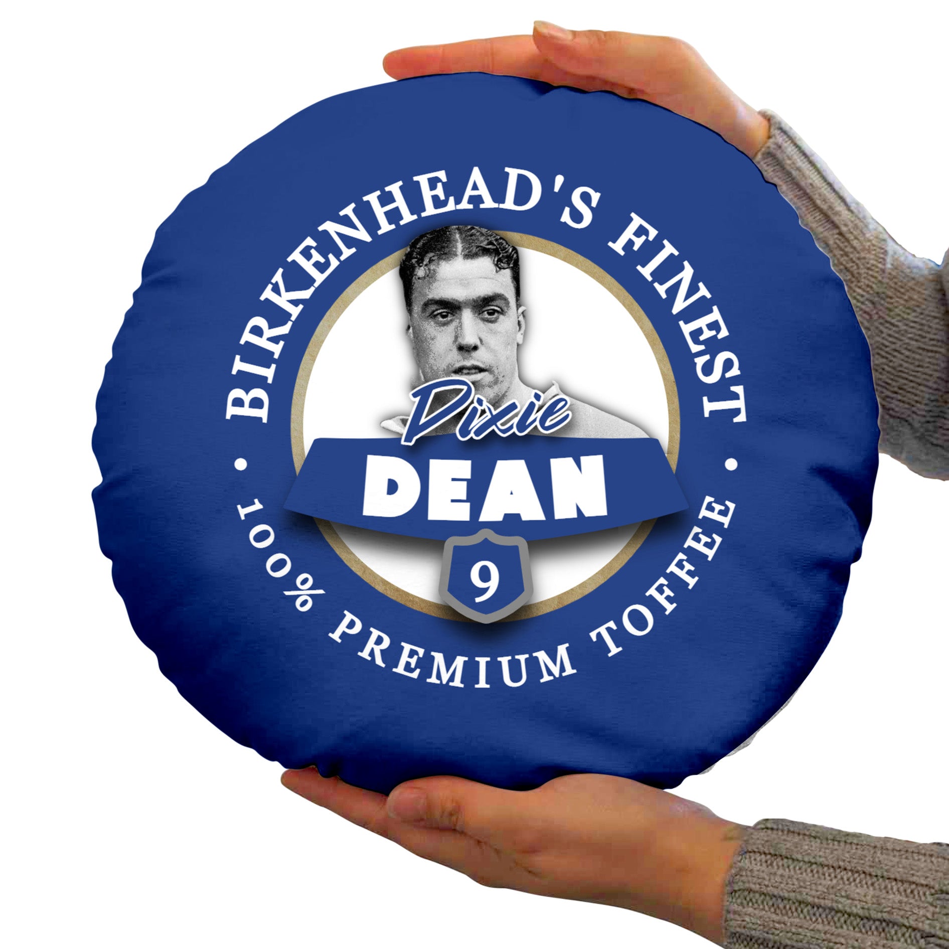 Merseyside Blues Dixie Dean - Football Legends - Circle Cushion 14"