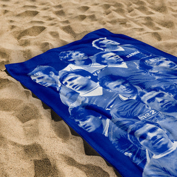 Merseyside Blues Montage - Beach Towel - 150cm x 75cm