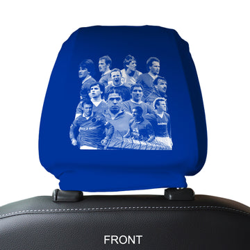 Merseyside Blues Montage - Pack of 2 Car Seat Headrest Covers