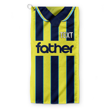 FATHER - Manchester Blue - 1998 Away - Retro Lightweight, Microfibre Golf Towel