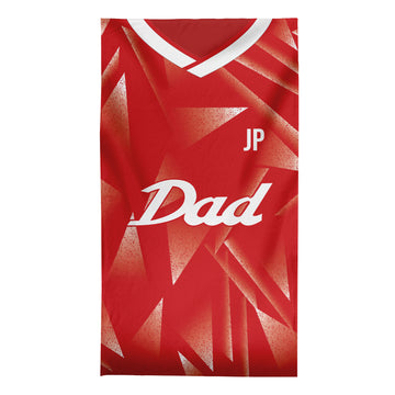 DAD - Liverpool - 1989 Home - Personalised Lightweight, Microfibre Retro Beach Towel - 150cm x 75cm