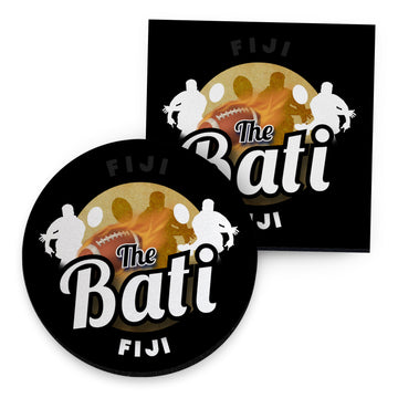 Fiji Rugby League  Bati - Coaster - Circle or Square