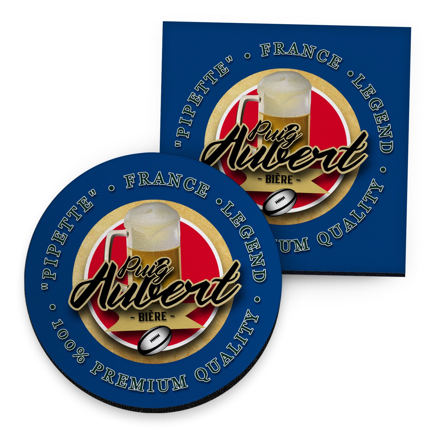 France Rugby League Aubert - Coaster - Circle or Square