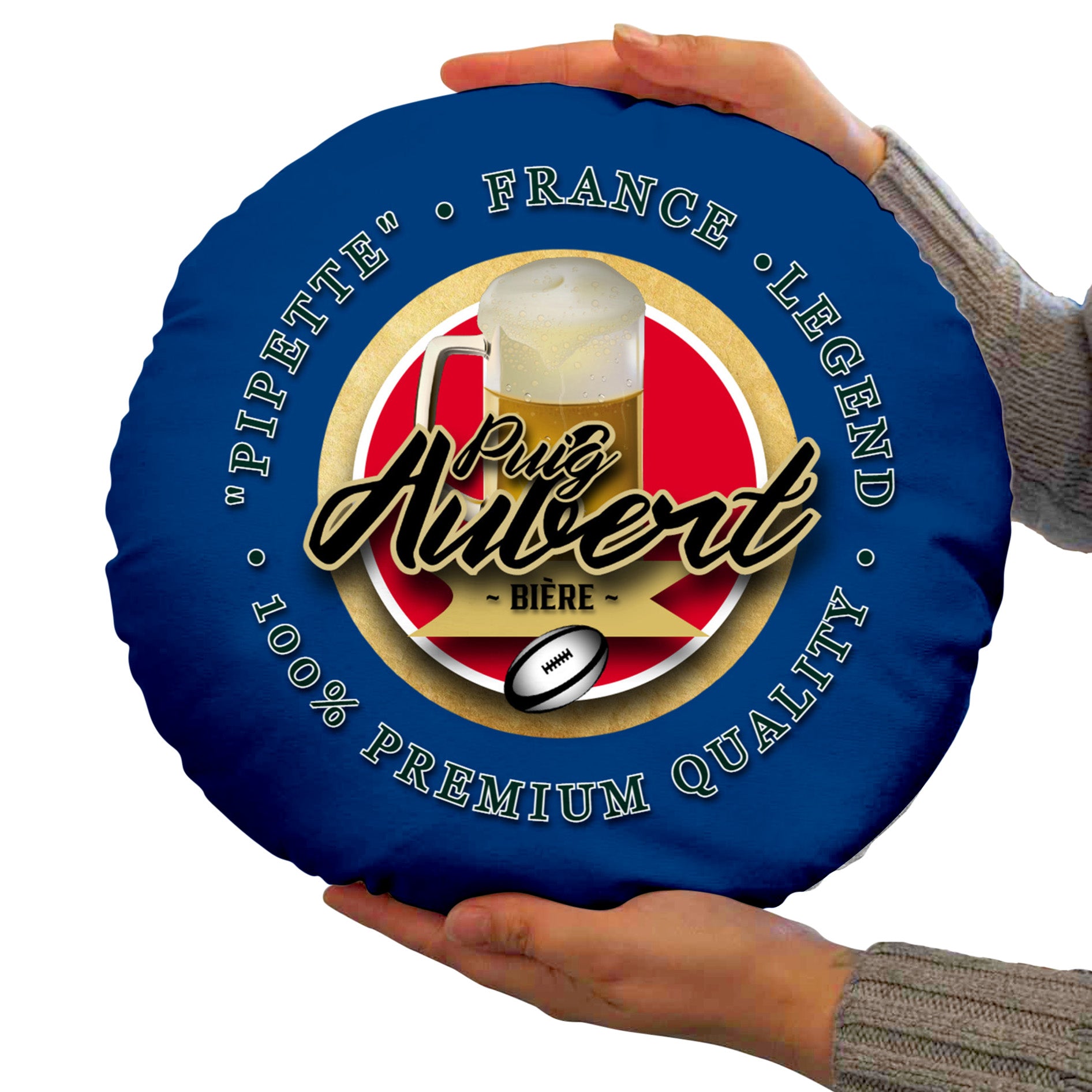 France Rugby League Aubert  - Legend Collection - Circle Cushion 14"