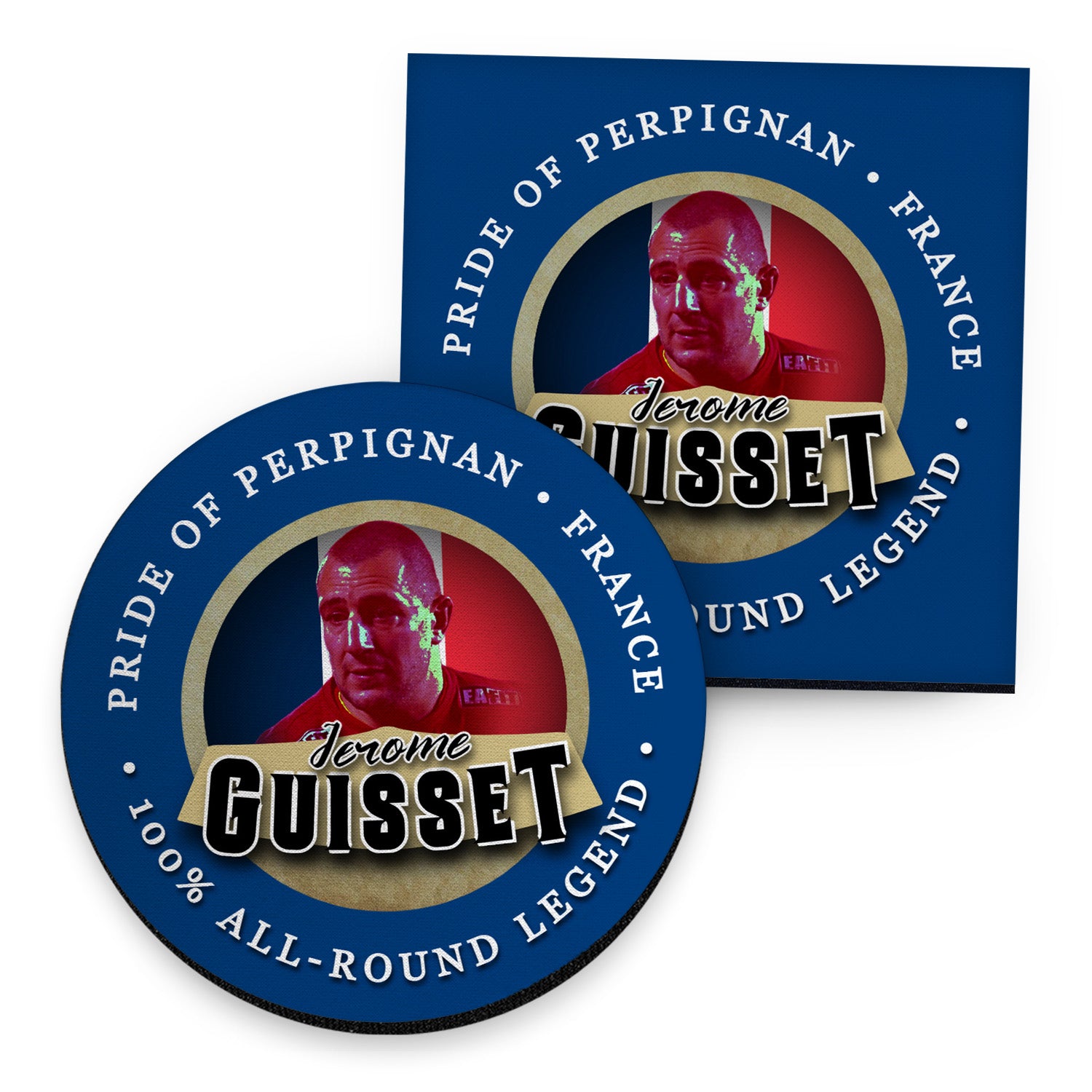 France Rugby League Guisset - Coaster - Circle or Square