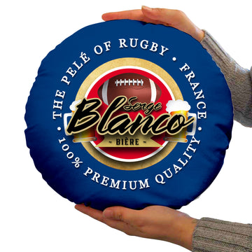 France Rugby Union Blanco  - Legend Collection - Circle Cushion 14"