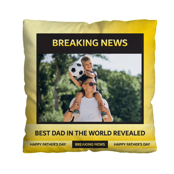 Father's Day - Football News Flash - 45cm Cushion