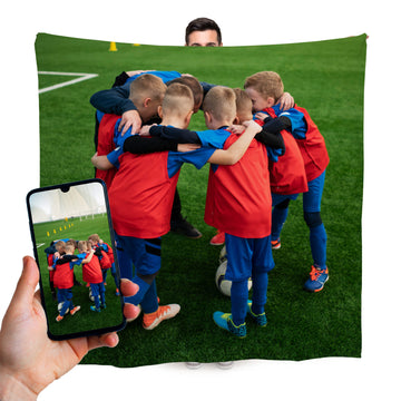 Upload Your Own Design- Football Fleece Blanket - 150cm x 150cm