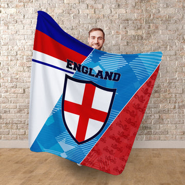 England Football Patchwork - Fleece 150cm X 150cm