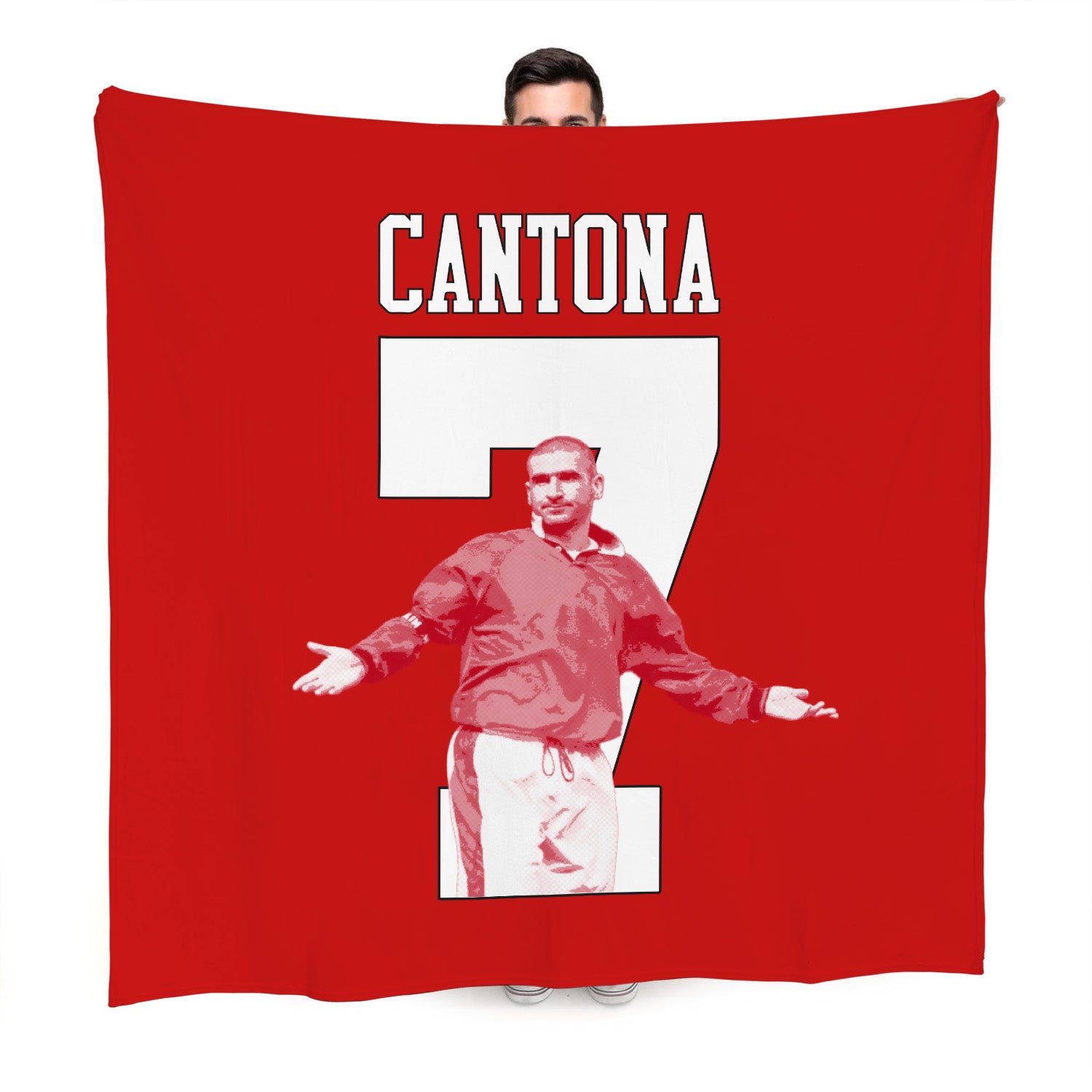 Manchester Red Cantona 7 - Fleece 150cm X 150cm